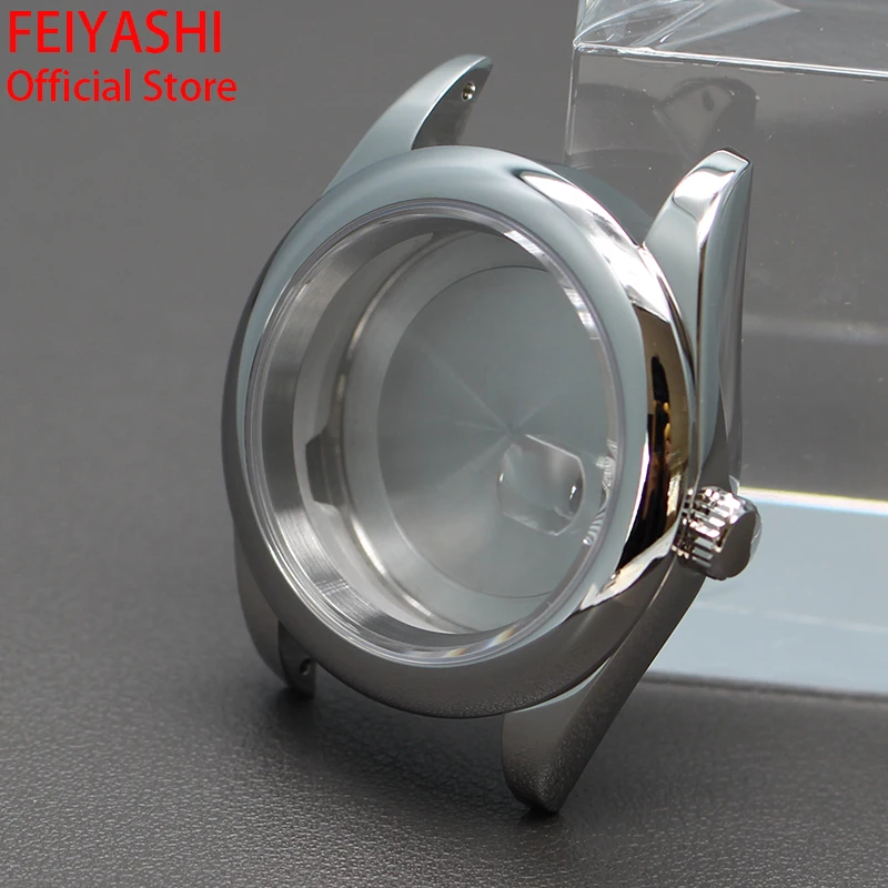 36mm 40mm Cases Men\'s Watch Sapphire Crystal Stainless Steel Accessories For Seiko nh35 nh36 Miyota 8215 Movement 28.5mm Dial