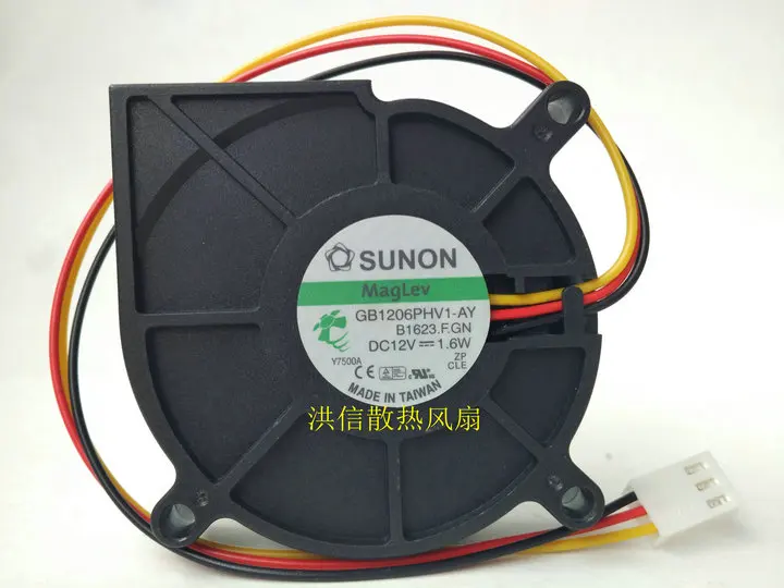 

Blower Fans 60mm 6cm 15mm Slim GB1206PHV1-AY for SUNON 12V 1.6W 6015 60X60X15mm