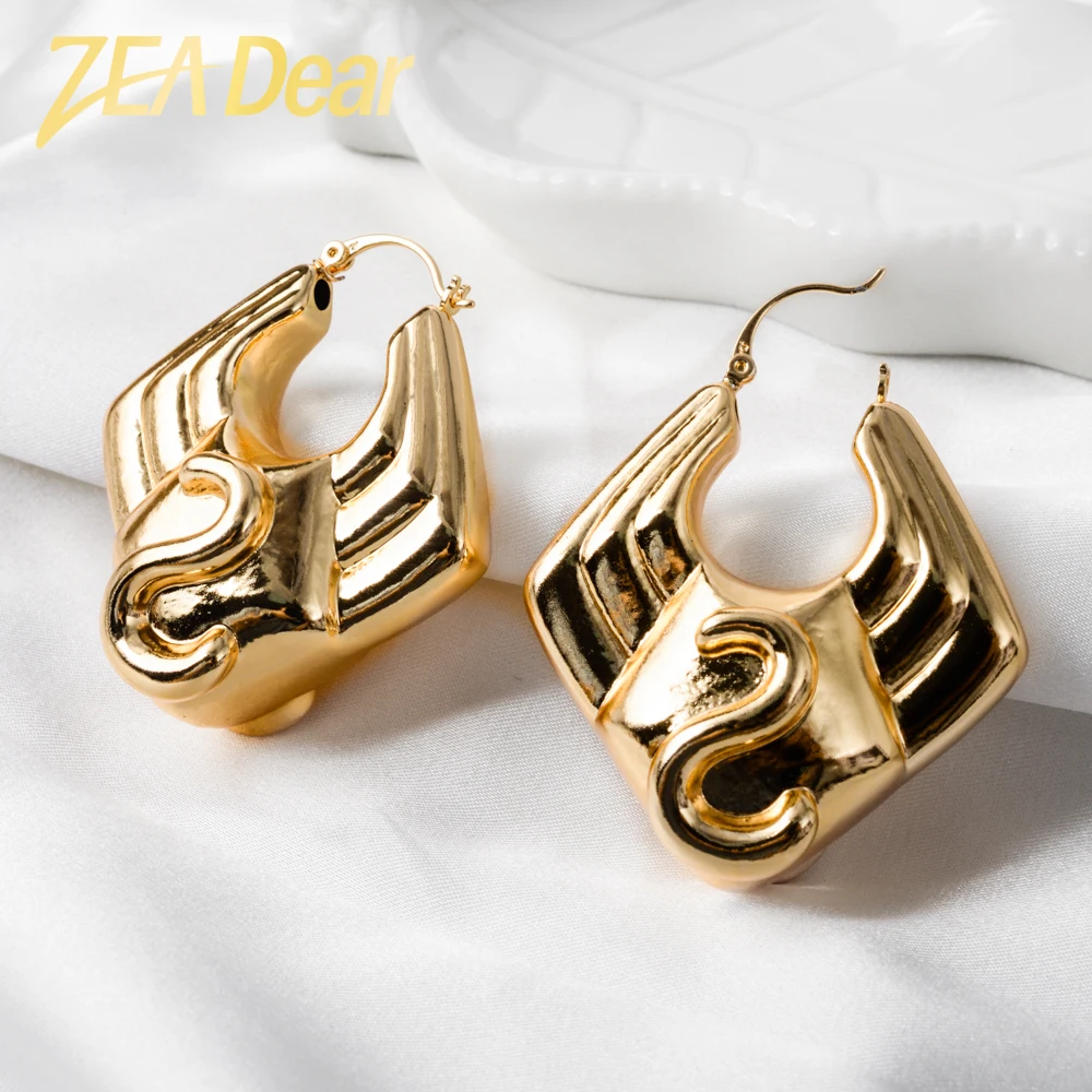 

Diana baby Jewelry Fashion New Earrings Copper African Nigeria Large Style Hoop Earrings For Women High Quality Classic Wedding