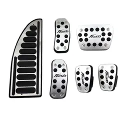 AT MT Car styling pedali Pad per Ford Fiesta MK7 2009 - 2015 copertura pedale in lega di alluminio per New Fiesta 2009 - 2019