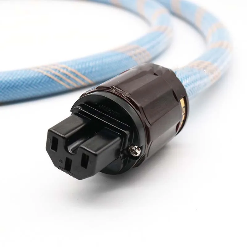 Hifi Audio Power Cable Power Cord cable with P-079E C-079 EU Plug AC cable line hifi audio amp cable