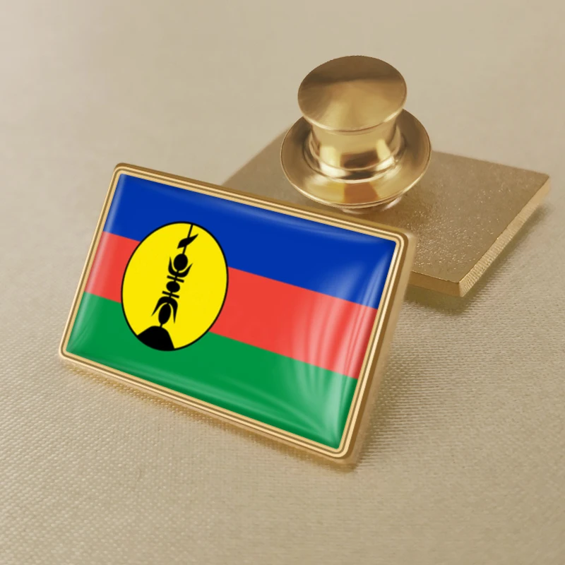 New Caledonia FLNKS of France Flag Brooch Badges Lapel Pins