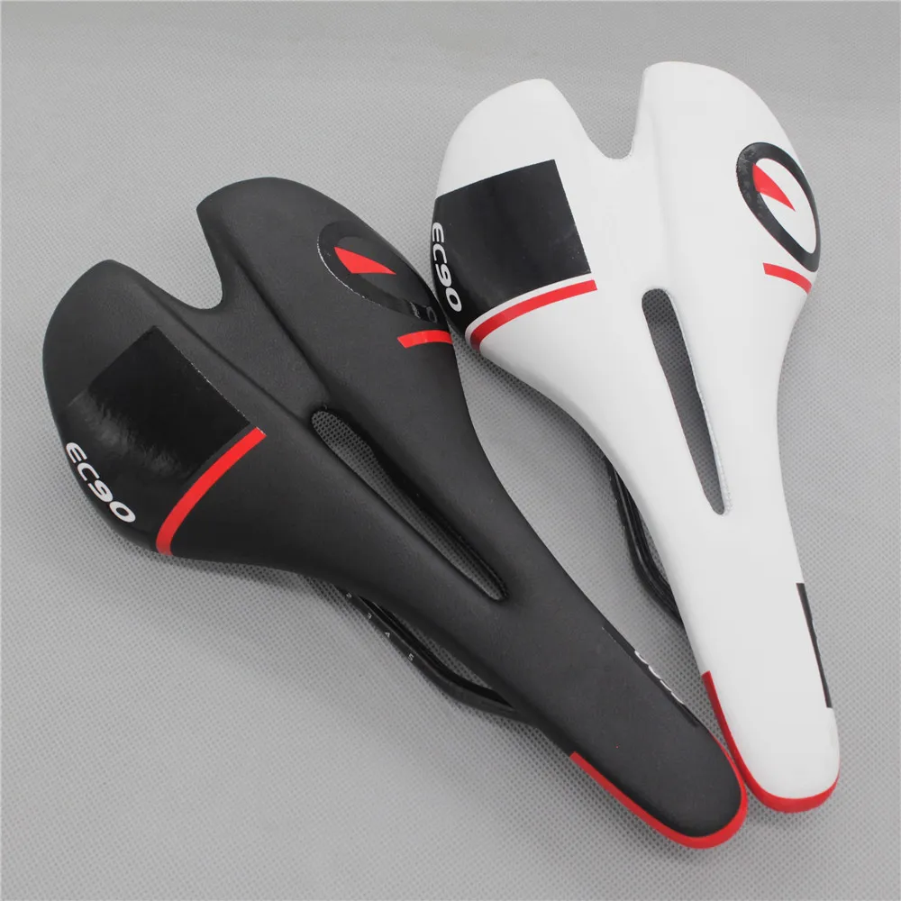 New EC90 bike saddle Road bike Seat Men Cycling Cushion Mountain Bike steel track Hollow Design MTB Saddle Bicycle Accessories