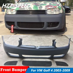 Unpainted PP Material Car Body Kit Front Bumper For VW Golf 4 MK4 Facelift R32 Style 2003-2009