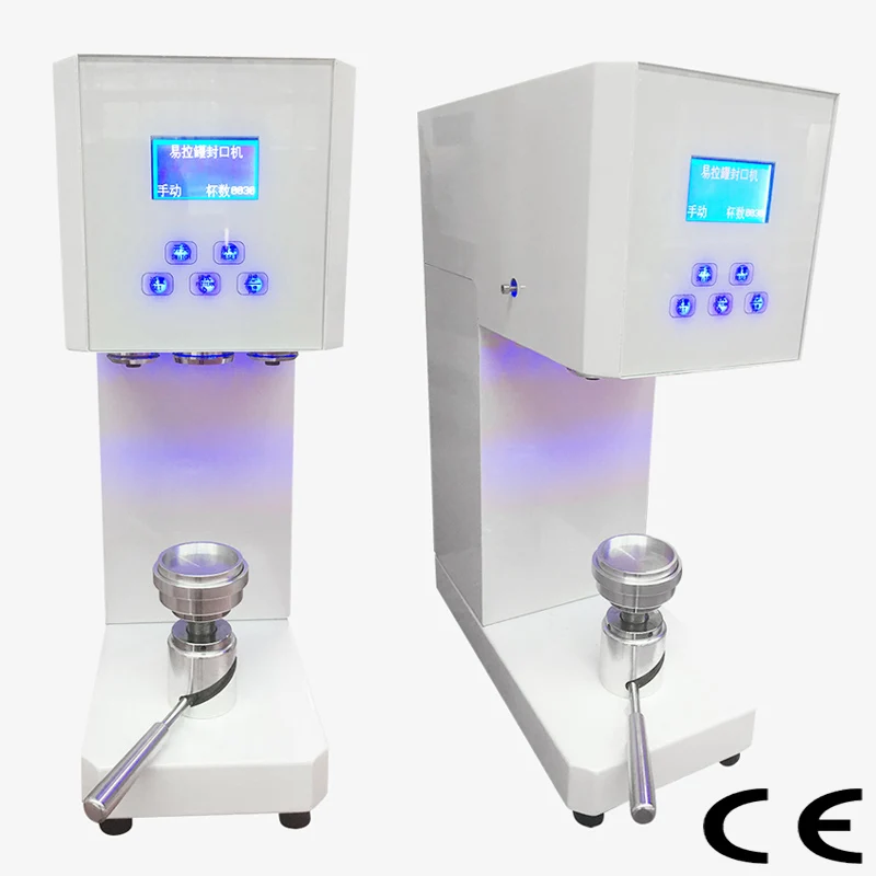 

220V50Hz/60Hz Intelligent Can Sealing Machine Equipment Drink Milk Tea Shop Sealer Cup LCD Panel Sealing Tools Height Adjustable