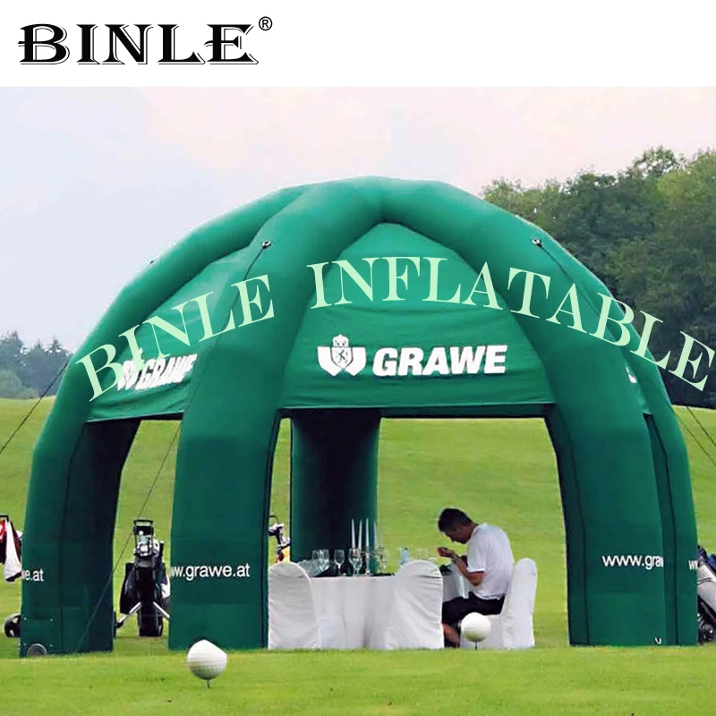 

Customized green color 5 legs inflatable spider tent inflatable dome tent inflatable canopy for event advertising