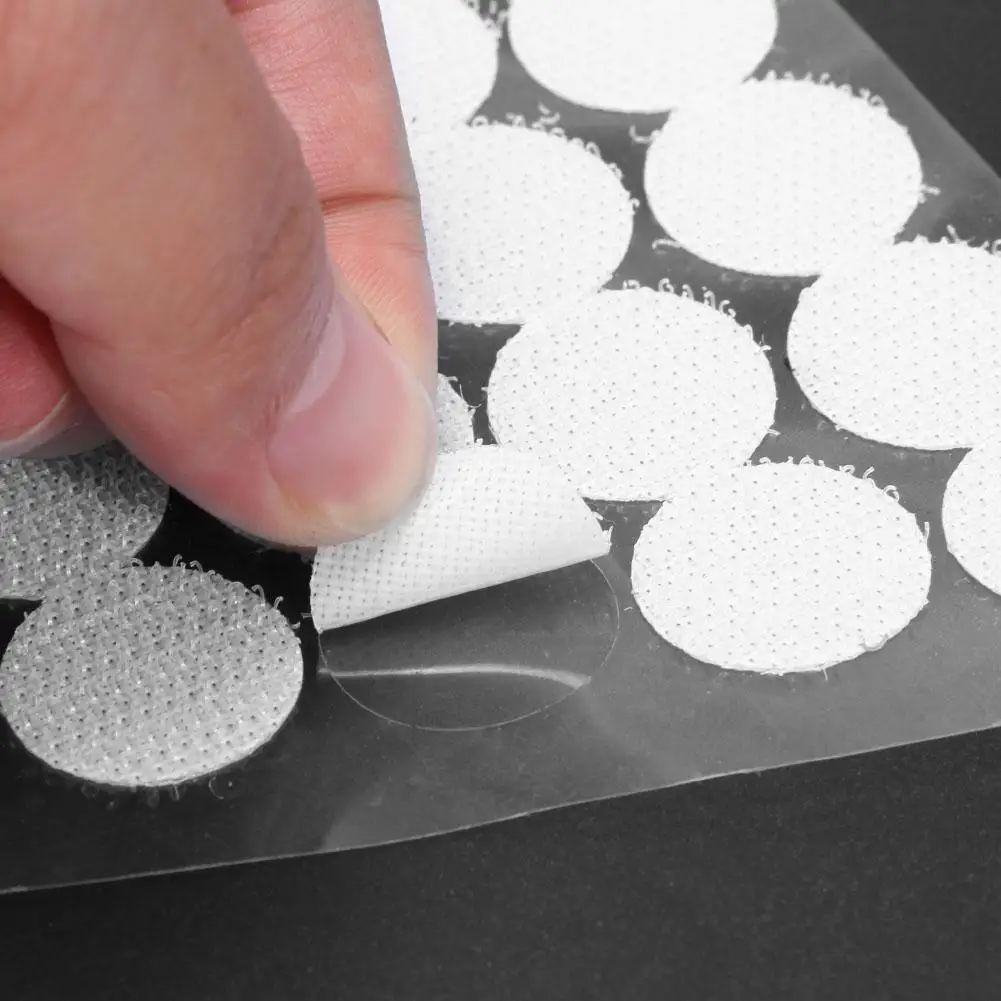 1000 Pairs Self Adhesive Fastener Tape Dots 10/15/20mm Disc Adhesive Strong Glue Magic Sticker Round Fastener Hook and Loop Tape