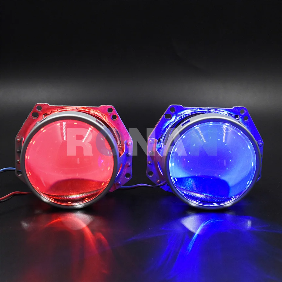 2pcs 360 Degres SMD Demon LED Halo Ring Kit Devil Eyes for 2.5'' 3.0'' Projector Lens Headlight 3R Koito MH1 Retrofit - view 4