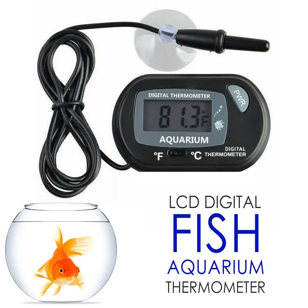 Digital Humidity Meter Thermometer Hygrometer Sensor Gauge LCD Temperature Refrigerator Aquarium Fish Tank Display Indoor