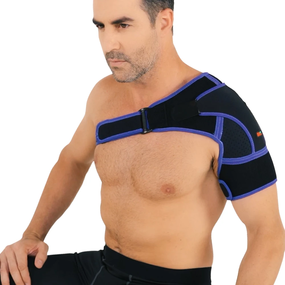 Shoulder Brace with Pressure Pad Neoprene Shoulder Support Shoulder Pain Relif Therapy Cold/Hot Pack Shoulder Compression Sleeve