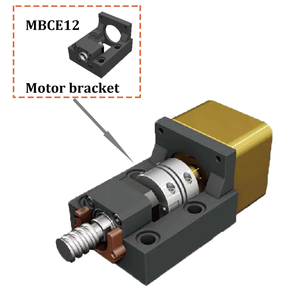 SYK MBCE10/12-Unité de Support d'Invite de Moteur Professionnel, pour Boîtier à Vis à Billes, Servomoteur Pas à Pas EF10/AF10/EF12/AF12 et Couremplaçant