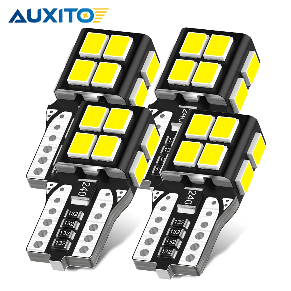 AUXITO W5W LED żarówka CANBUS T10 LED 168 194 dla samochodów postojowe oświetlenie tablicy rejestracyjnej oświetlenie wnętrza 6000K 12V lampka sygnalizacyjna