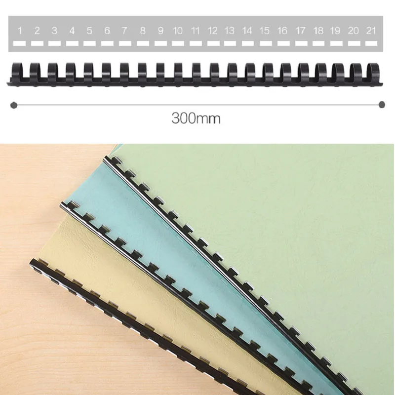 Imagem -04 - Avental com Junção de Plástico de 21 Buracos 70 Dentes 10 12 mm para Encadernação Álbuns Folhas Soltas a4 Escritório de Aprendizagem