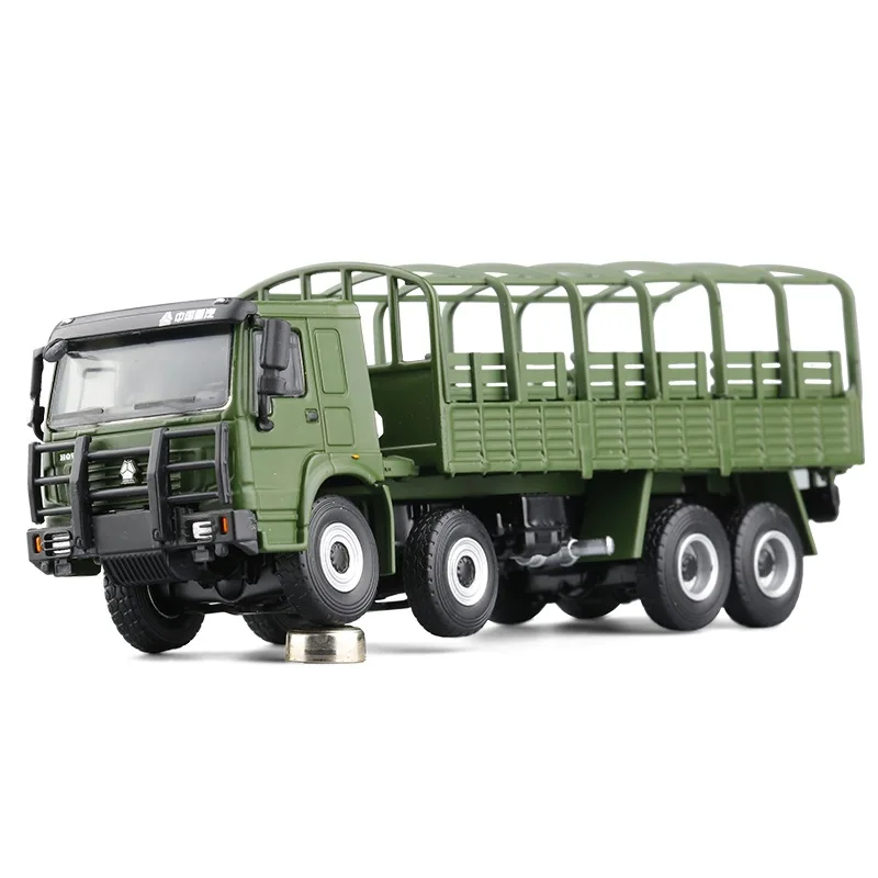 High quality 1:64 alloy military transport truck model,high simulation truck dump truck toy,wholesale and retail