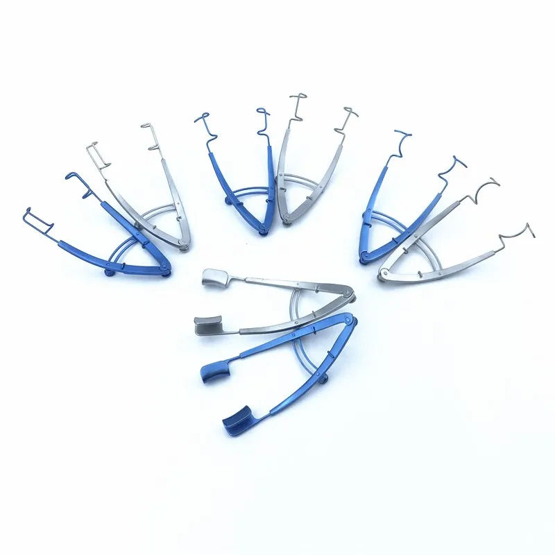 V type Eye Speculums solid blade opener double eyelid tools ophthalmic surgical instruments