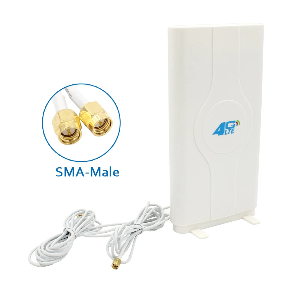 Antena 3G 4G alto guadagno 30dBi MIMO Dual SMA TS9 CRC9 connettori ripetitore di segnale WiFi por módem, enrutador de punto de acceso móvil