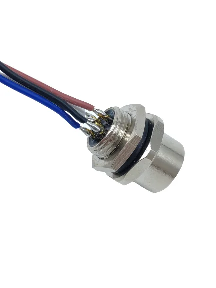 Imagem -06 - Pinos Pinos Soquetes Conectores de Cabo 8p12p Macho Fêmea Plugues 20cm Aviação Telecom Mais Leve Câmera Conector de Soldagem 50 Peças M12