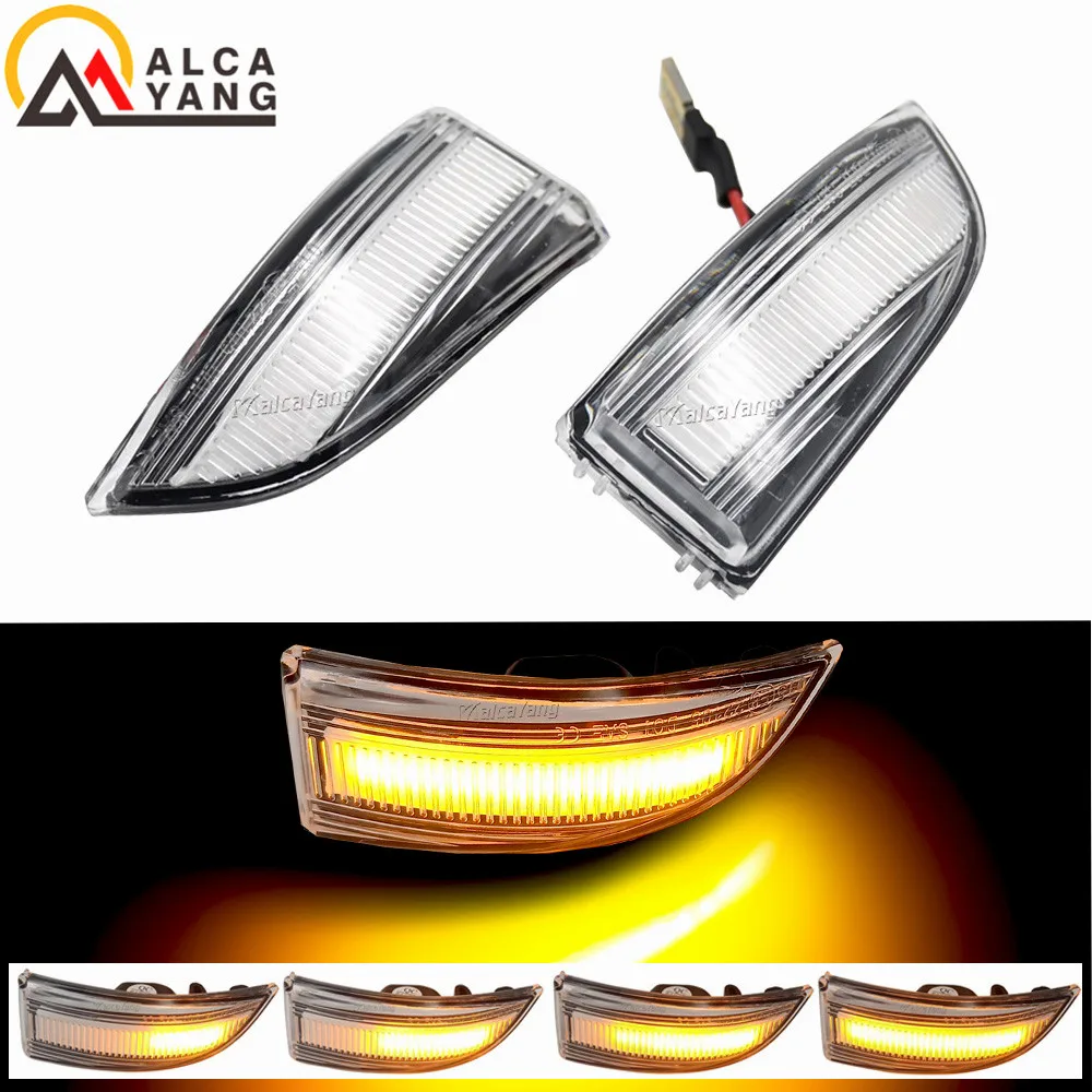 LED Dynamic Turn Signal Light For Renault Megane MK3 Laguna III X91 Scenic Fluence Side Rear Mirror Sequential Indicator Light