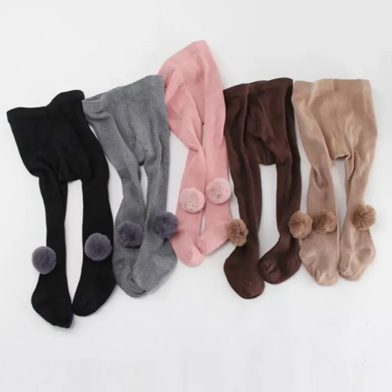 

2019winter Spanish Combed Cotton Wool Ball Pantyhose Girls Pantyhose Christmas Socks Christmas Socks Kids Toddler Socks