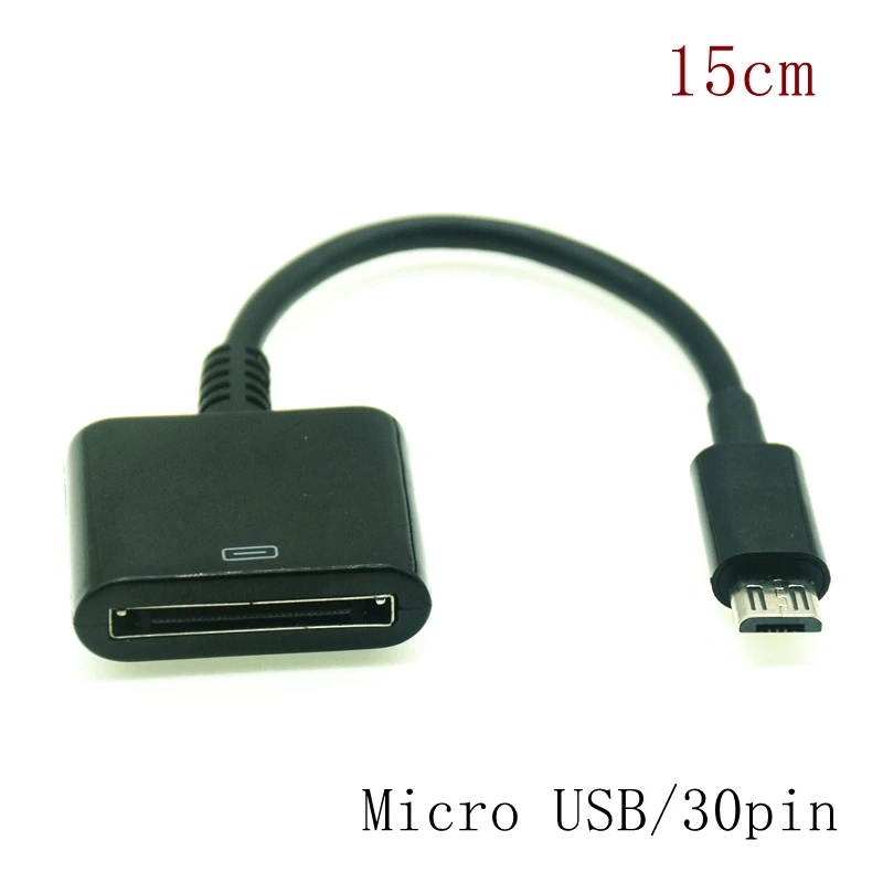Dock 30 Pin femmina a USB-C USB 3.1 Micro USB 8Pin tipo C maschio cavo di ricarica corto per Huawei Xiaomi Mac Onplus 15cm