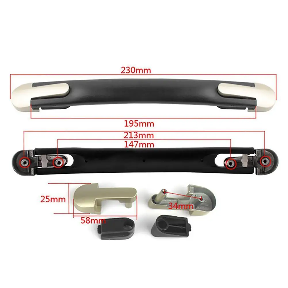 1Pcs Luggage Accessories Handle Luggage Handle Password Trolley Quality Alloy Handle Zinc Handlebar Handle High Accessories B8F9