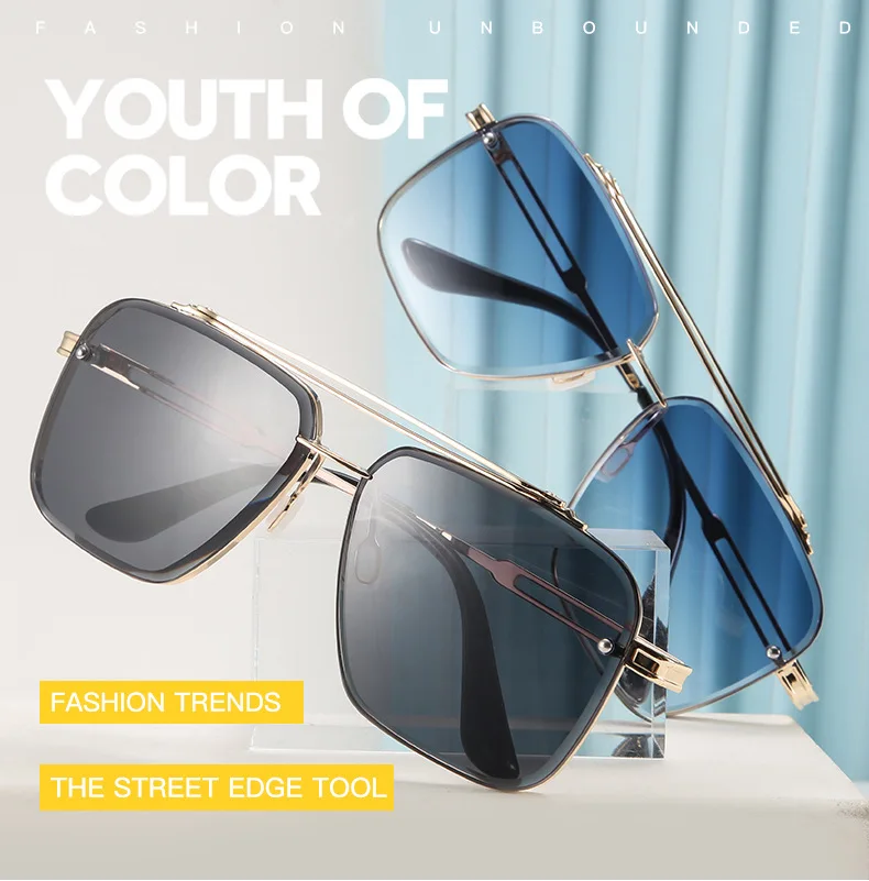 2021แฟชั่นแบบคลาสสิกใหม่ Mach 6สไตล์ Gradient แว่นตากันแดด Cool Men วินเทจออกแบบแบรนด์ Sun Glasses Uv400 Oculos De Sol