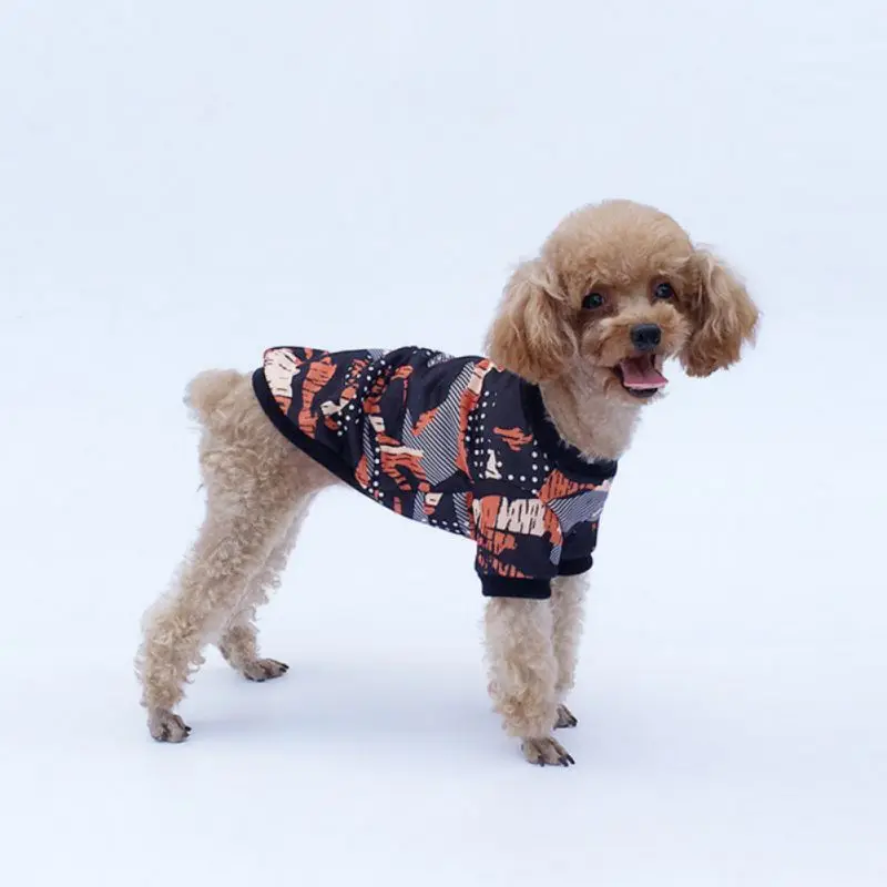 Dog Clothes Thin Sweat-absorbent Vest Pet Cat Dog T-Shirt Camouflage Print for Small Medium Dog Puppy Kitten Pet Supplies