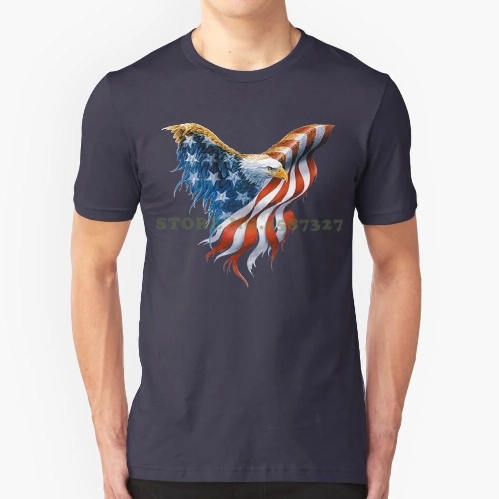 Sleeve Tee Shirt Homme Tshirt Shop4ever ? Eagle Usa Flag T Shirt 4th Of July Shirts