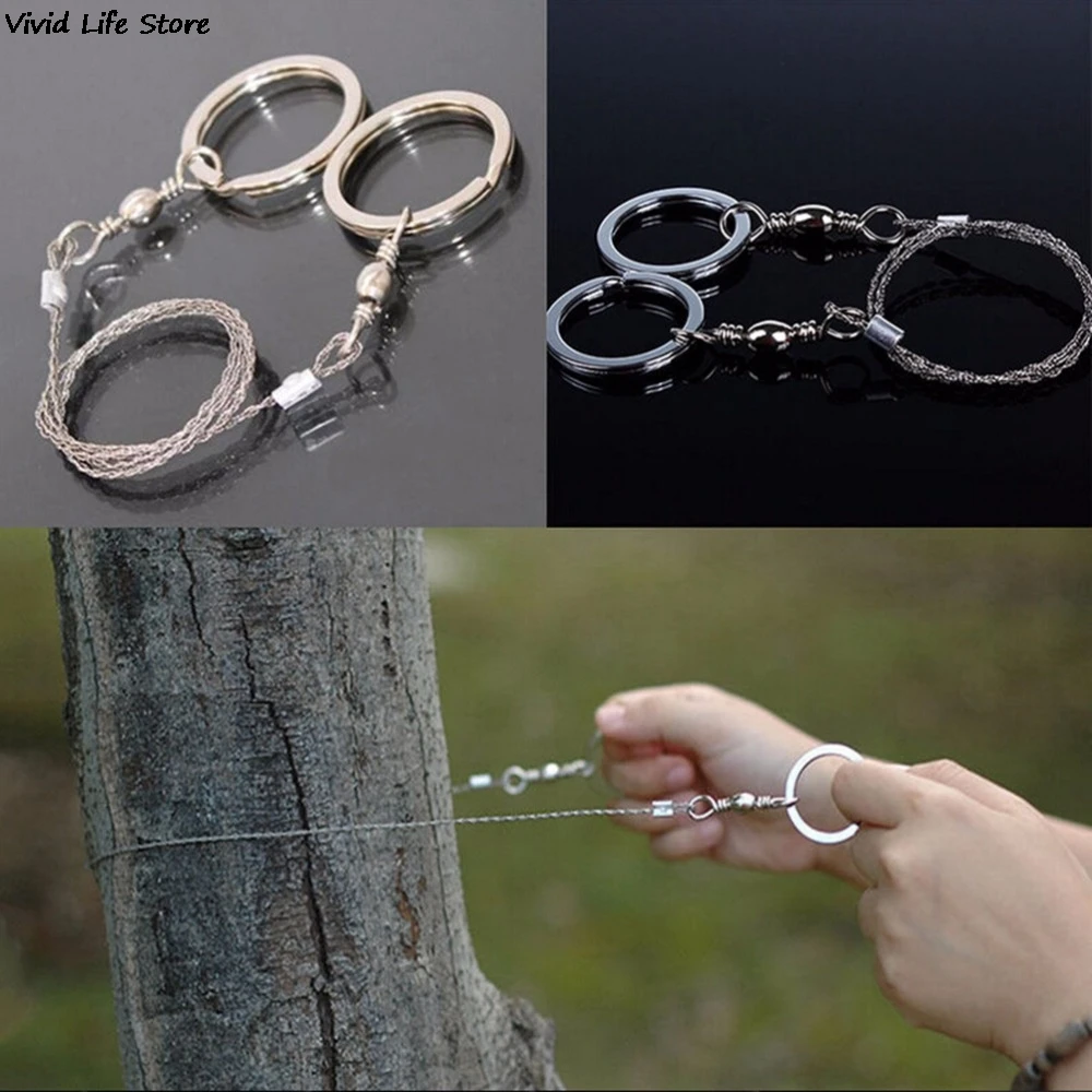 Hand Chain Saw Safety Survival Fretsaw ChainSaw Emergency Outdoor Steel Wire Saw Camping Hunting Kits Pocket Gear