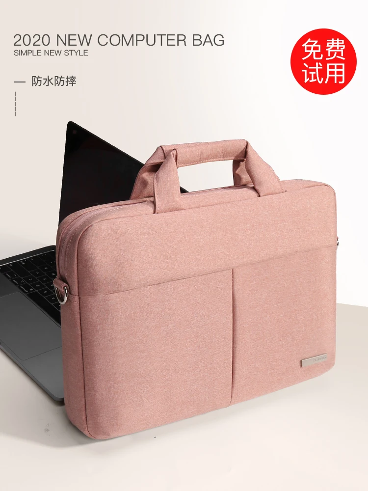 Handbag Suitable for 15.6/Laptop Bag Female Male Liner Portable Laptop Bag Portable Crossbody Dual-Use hand bag for men