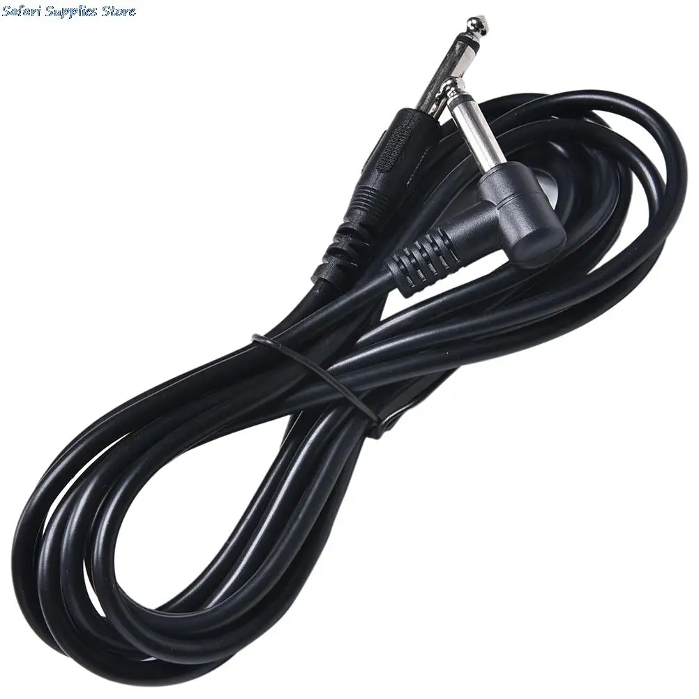 Cable de conexión eléctrico de 3M, amplificador de guitarra con 2 enchufes, Color negro, gran oferta