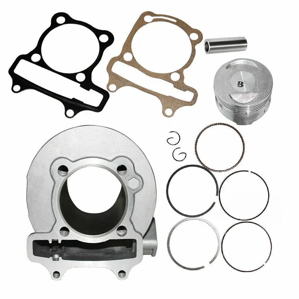 Scooter Cylinder Kit 57.4mm 58.5mm Big Bore for IRBIS ZRX Grace Nirvana Centrino Prometey Skynet BWS 150 ATV 150U 2012 157QMJ