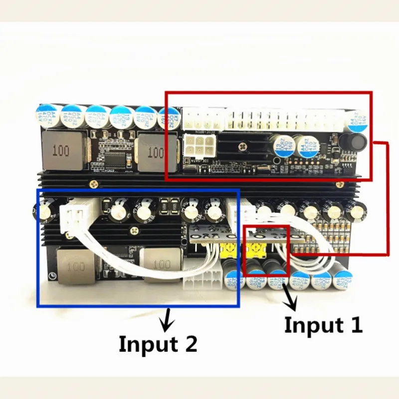 Newest DC- ATX 500W 24Pin Wide Voltage DC 19V-24V High Power Pico Power Module 500W ITX Auto Car Power Supply Board