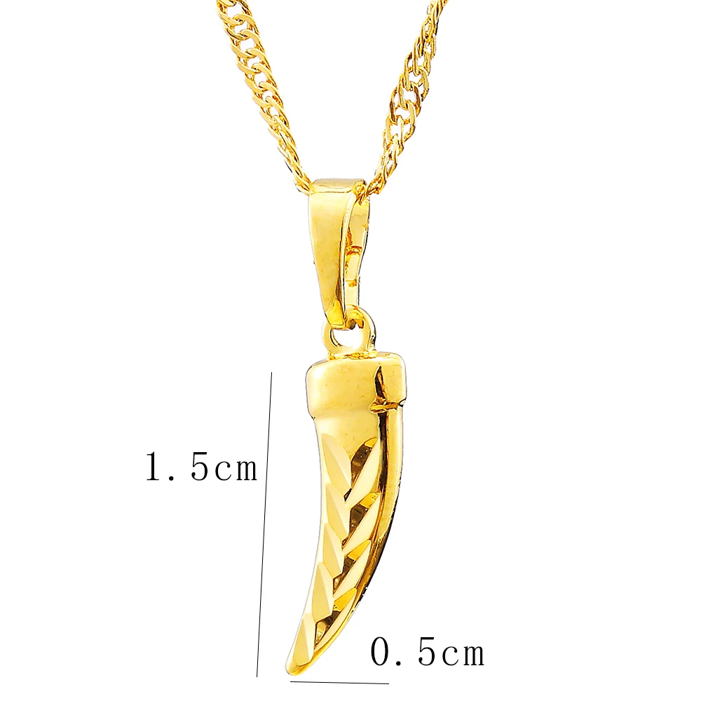 Ethlyn Mini Chili Pendant Gold Color Vegetable Jewelry  Golden Simple Pepper Chili Necklace for Men Women Gift P204