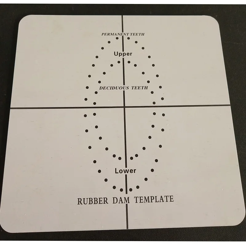 1pcs plastic Dental Rubber Dam rubber dam Punch Hole Board Barrier Positioning Template  dental lab tool dental  Lab Instrument