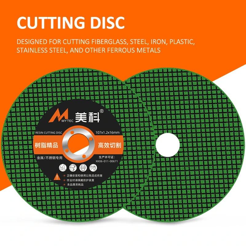 50 pezzi Cut Off ruote 4 pollici metallo e acciaio inossidabile taglio ruota per smerigliatrice angolare Ultra sottile disco di taglio 107x1.2x16mm