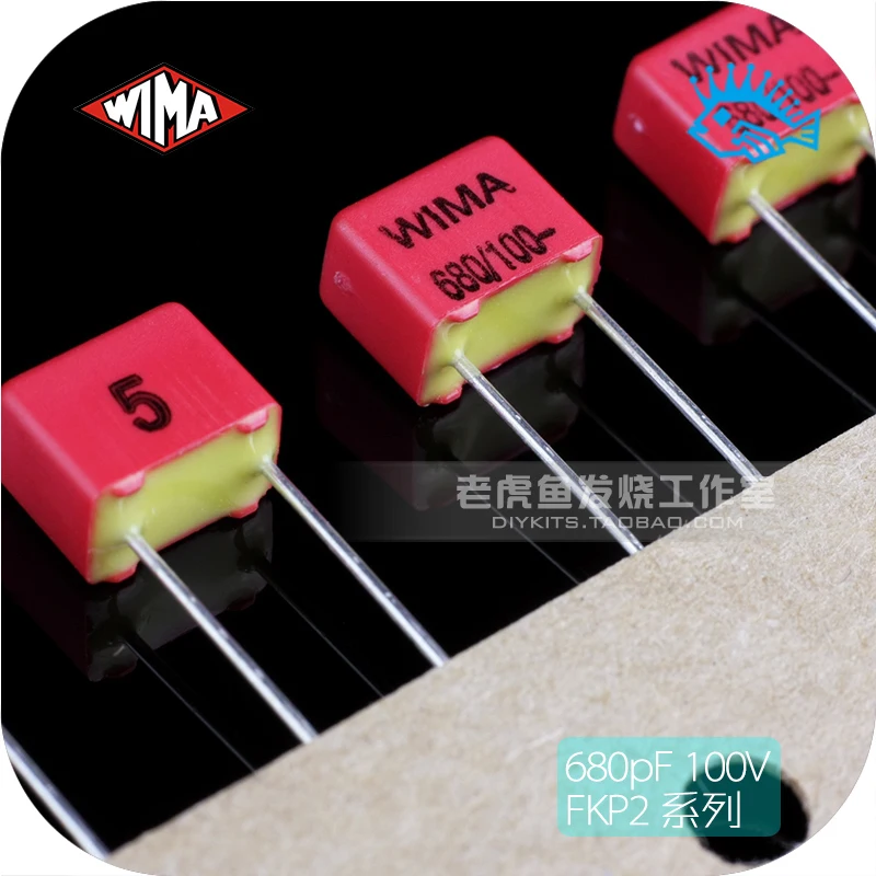 5pcs/50pcs 680pF 100V FKP2 fever audio film capacitor Germany WIMA 681/n68 PCM5