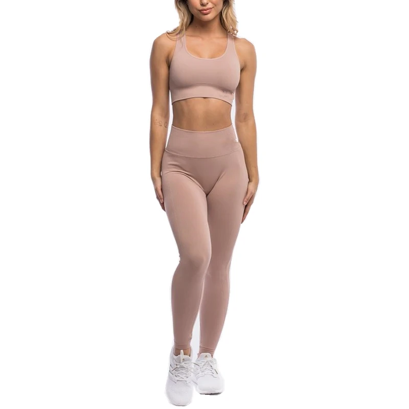 Seamless Gym Sets Fitness Sports Suits Women Clothing High Waist Leggings Sports Bra Running Athletic Wear Yoga Set tracksuit