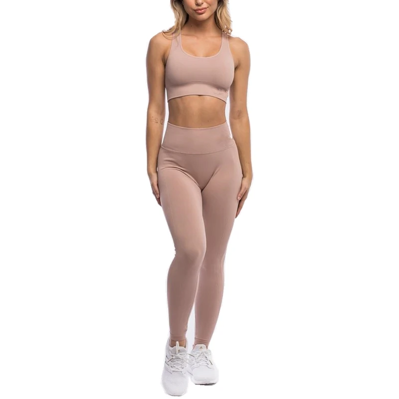 Nahtlose Gym Sets Fitness Sport Anzüge Frauen Kleidung Hohe Taille Leggings Sport Bh Lauf Sportlich Tragen Yoga Set trainingsanzug