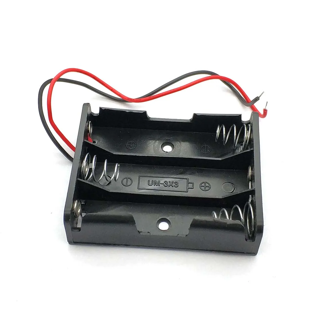 AA 전원 배터리 보관 케이스 플라스틱 상자 홀더, 3 슬롯, 최고 품질, 인기 판매