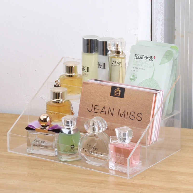 Acrylic Perfume Skin Care Eye Shadow Plate Facemask Makeup Beauty Storage Box Organizer gift Dressing Table Ladder Shelf Display