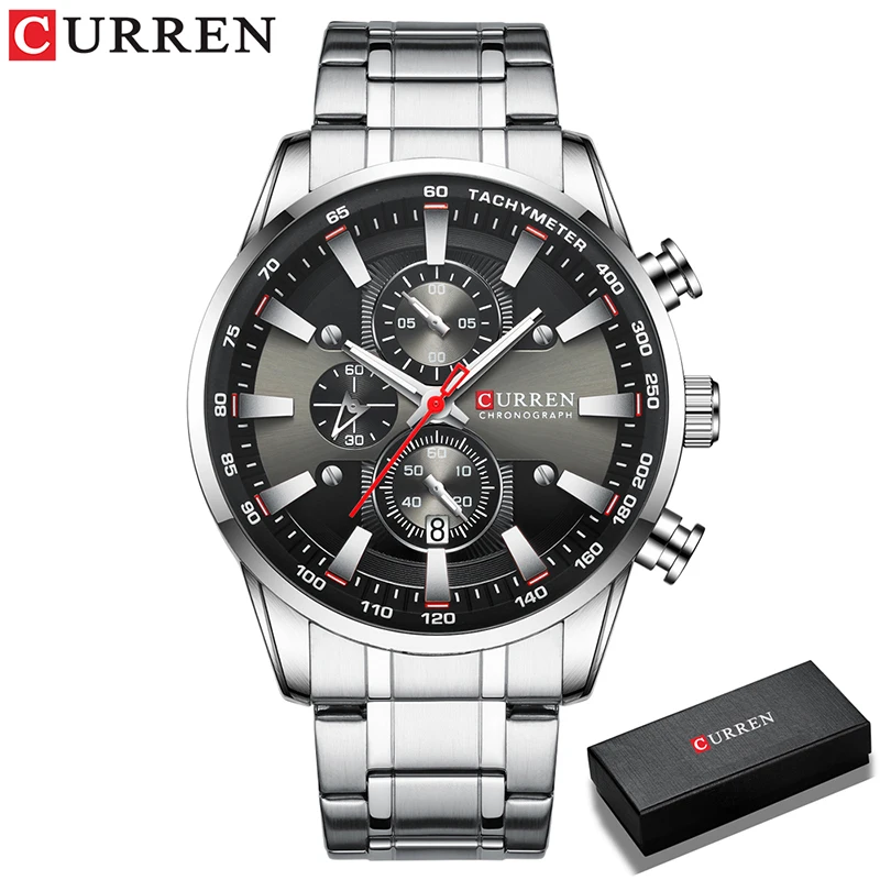 CURREN New Mens Watches Quartz Business Waterproof Watch Man Watches Top Brand Luxury WristWatch Men Chronograph Reloj Hombre