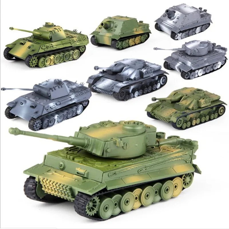 1/72 WW II Germany Tiger Tank Model Panther Assembly Panzer Model World of Tanks Assembling Military Toy