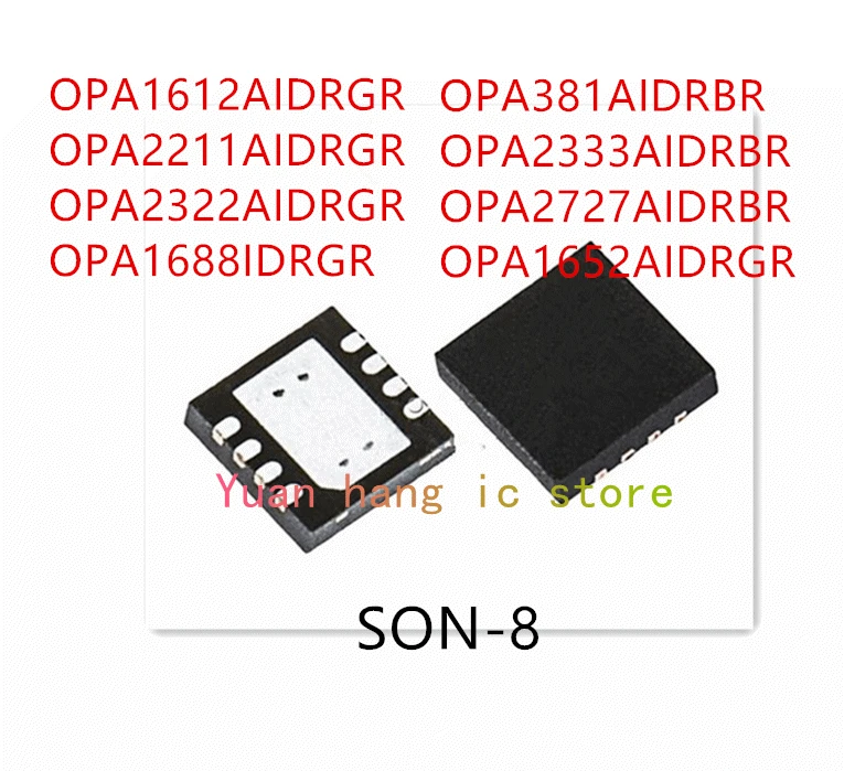 10 قطعة OPA1612AIDRGR OPA2211AIDRGR OPA2322AIDRGR OPA1688IDRGR OPA381AIDRBR OPA2333AIDRBR OPA2727AIDRBR OPA1652AIDRGR IC
