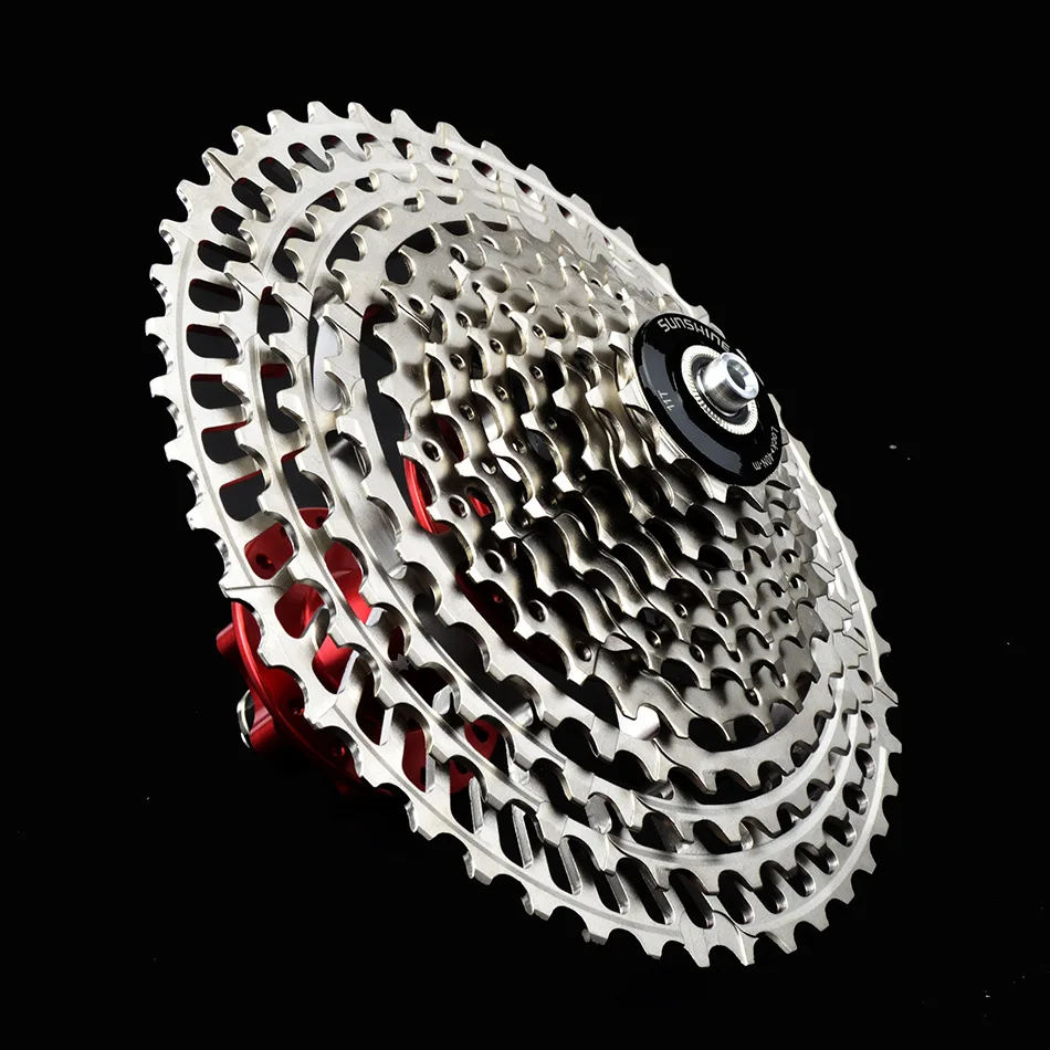 MTB Bike SLR2 Cassette Ultralight 10 11 12 Speed 42/46/50T CNC Bike Freewheel 10s 11s 12s Flywheel K7 Sprocket HG System