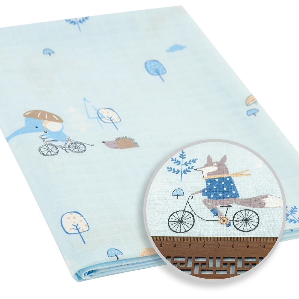 Teramila 40x5 0/50x50cm 5 pz/lotto grasso quarto carino garza panno di cotone Patchwork cuscino tessuto per cucire bambini bambino fai da te