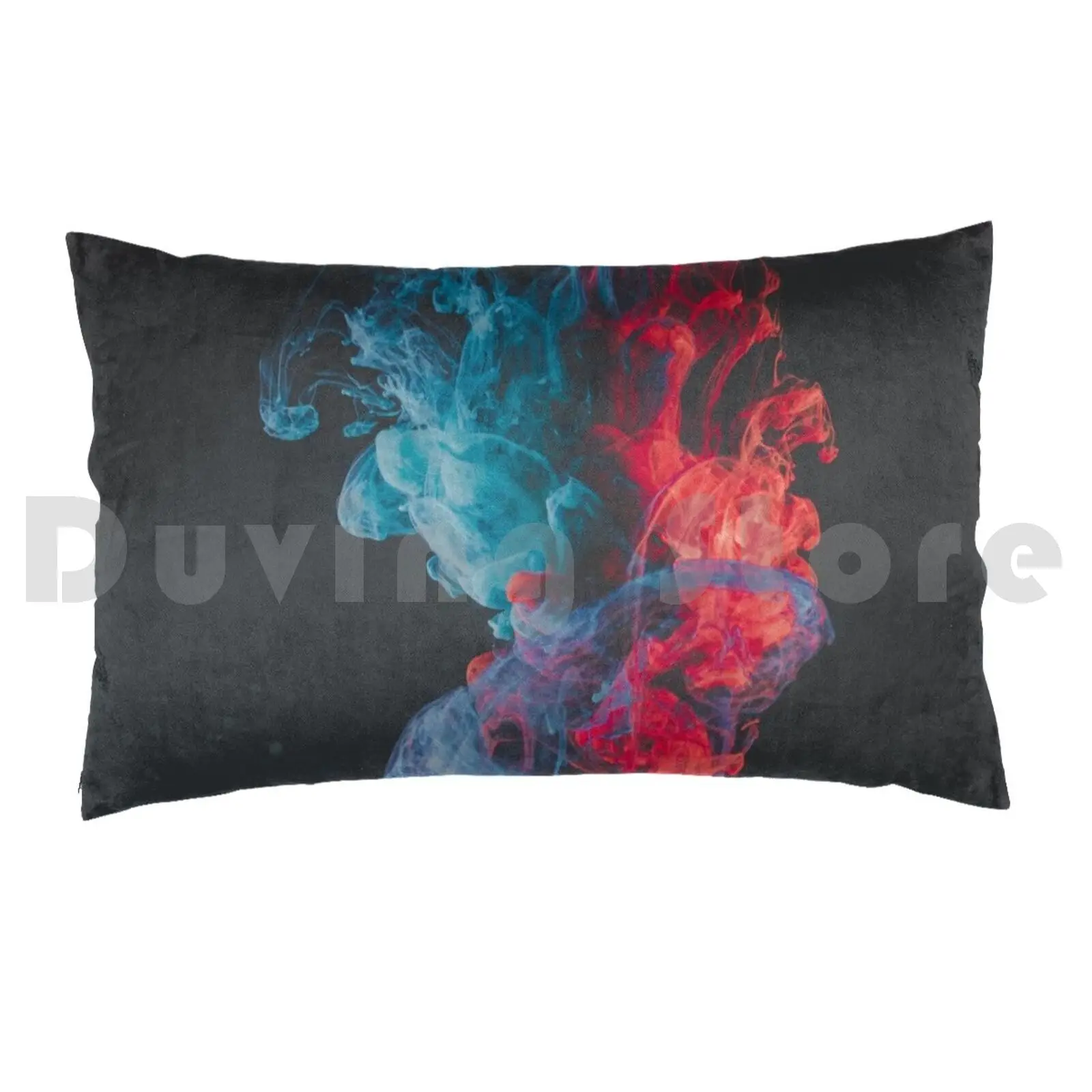 Vivid Smoke Pillow Case Printed 50x75 Smoke Vivid Neon Rainbow Buck Clancys Clash Evil Gaming Glitch Gold Iq