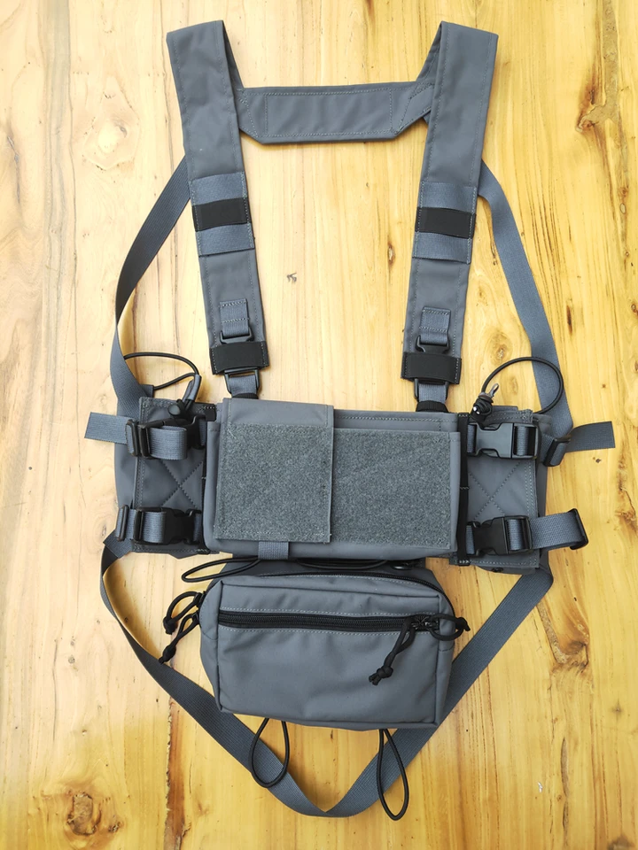 Tactical Chest Rig Set MK4 for Men - Black, Grey, Camo