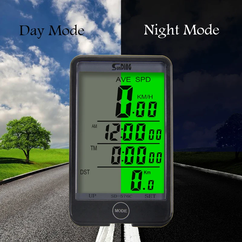 Sunding Wireless Cycling Computer Touch Screen Speedometer Bike Accessories Waterproof  Bicycle Odometer Thermometer Stopwatch