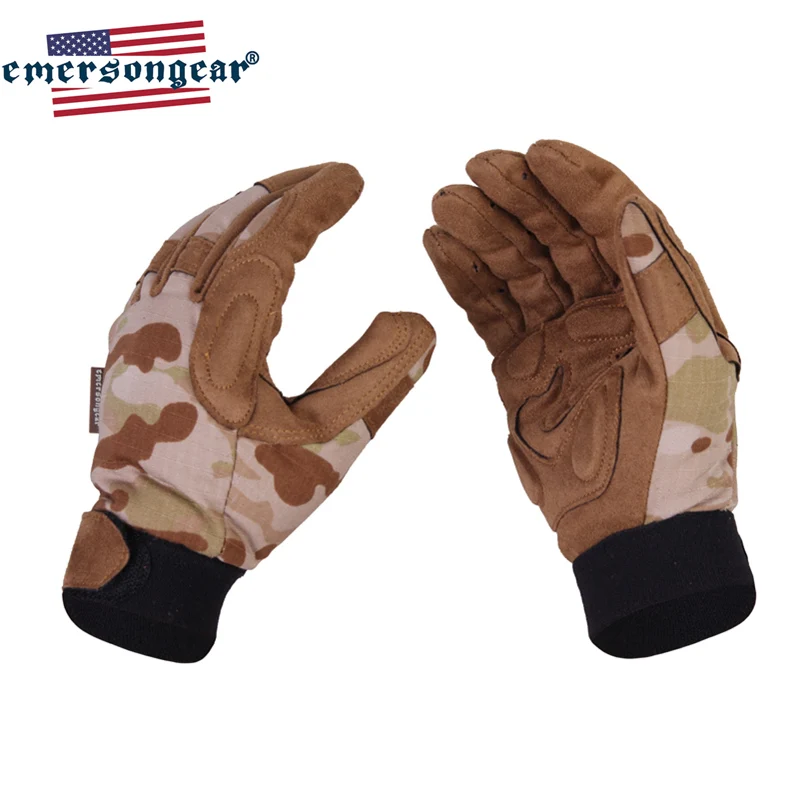 Emersongear Tactical Lightweight Camouflage Gloves Combat Full Finger Hand Protective Gear Handwear Hunting Hiking Outdoor MCAD